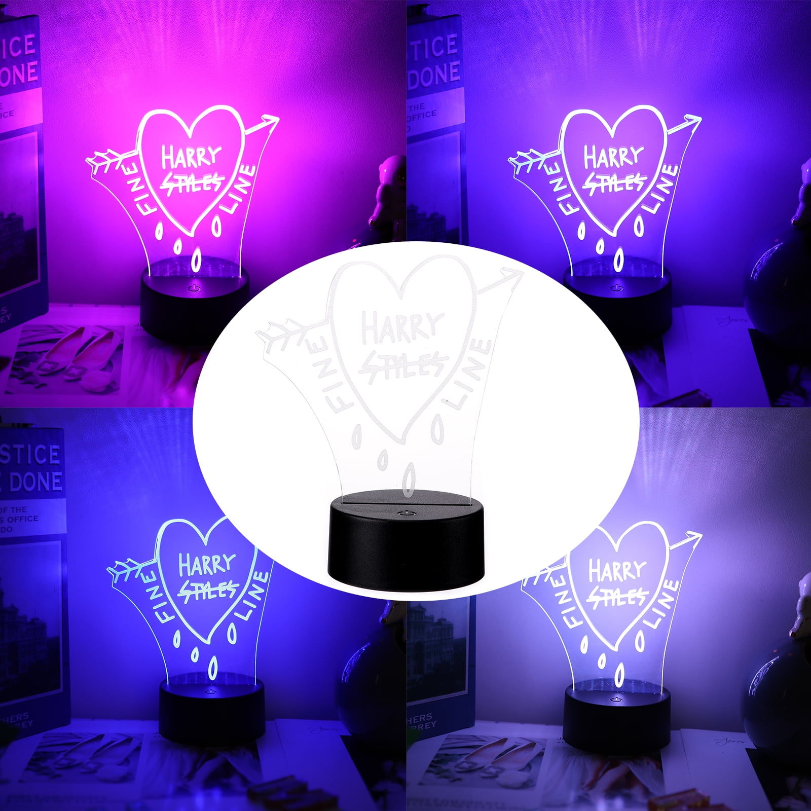 You Will Forever By My Always LED Night Light 16 Color Changing Acrylic W/Remote 