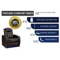 thumbnail image 2 of Valencia Tuscany Home Theater Seating|Premium Top Grain Italian 11000 Nappa Leather, Motorized Recliner, Power Lumbar Support, Power Headrest, LED Lighting (Row of 2 Loveseat, Dark Chocolate), 2 of 6