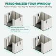 thumbnail image 5 of INTER HUT 8 x 6 FT Resin Outdoor Storage Shed, Large Waterproof Resin Outdoor Sheds with Lockable Doors and Windows, White/Gray, 5 of 9