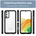 thumbnail image 2 of SaniMore Samsung Galaxy A05 Case (6.7" 2023 Release), Soft Shockproof TPU Bumper Crystal-clear PC Back No-yellowing Anti-drop Ultra-slim Lightweight Rugged Cover For Samsung A05, Black, 2 of 7