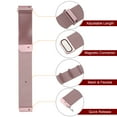 thumbnail image 5 of Uxcell Stainless Steel Mesh Watch Band 22mm Quick Release Metal Replacement Watch Strap with Magnetic Buckle for Men Women, Rose Pink, 5 of 7