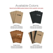 Elan Publishing Company Field Notebook / Journal - 5x8 - Kraft - Dot Graph Memo Book - Pack of 4 - ELAN-58-002A