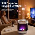 thumbnail image 5 of OVERFINCH V93 200ml Cool Mist Humidifier & Essential Oil Diffuser, Jellyfish Mist, Aurora Light, Remote Control, White, 5 of 13