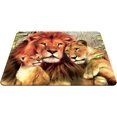 thumbnail image 4 of Lion Gaming Mousepad African Wildlife Painting Lion Family Love Mouse Pad Mouse Mat for Computer Desk Laptop Office 9.5 X 7.9 Inch Non-Slip Rubber, 4 of 5