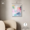 thumbnail image 5 of Pale Rainbows Canvas Pastel Abstracts by Art Remedy, White Frame, 16" x 20", 5 of 7