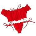 thumbnail image 2 of uublik Valentines Lingerie Set for Women Sexy Naughty Lace Plus Size Babydoll Bodysuit, 2 of 2