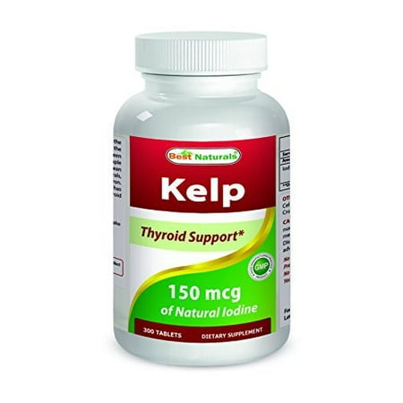 Best Naturals, Kelp 150 mcg (A Natural Source of Iodine), 300 (The Best Iodine Supplement)