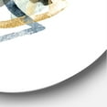 thumbnail image 3 of Designart 'Minimalistic Landscape of Moon With Mountains I' Modern Circle Metal Wall Art 29x29 - Disc of 29, 3 of 5