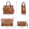 thumbnail image 2 of Conjunto De 3 Bolsos Para Mujer, Bolso De Mano De Piel Sintética, Bandolera, Regalo Ideal Para Mujer Y Niña Cateissary AP007696-01, 2 of 6