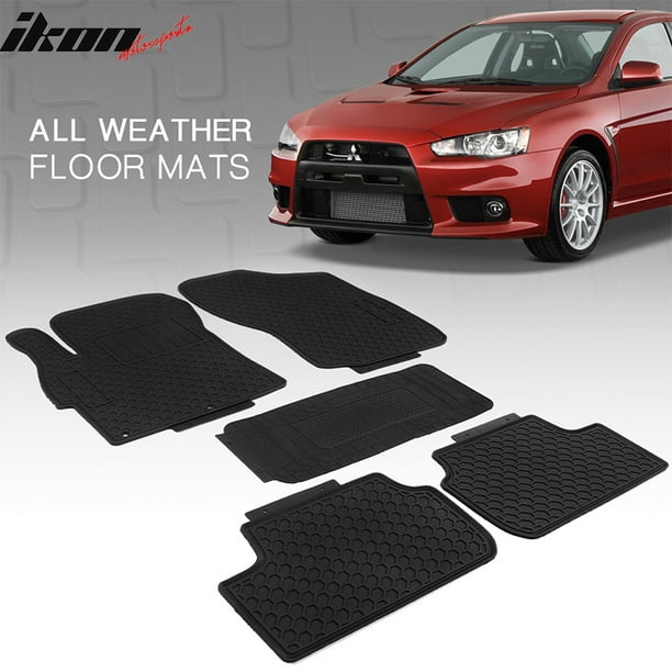 Compatible With 08 17 Mitsubishi Lancer Latex All Weather Floor