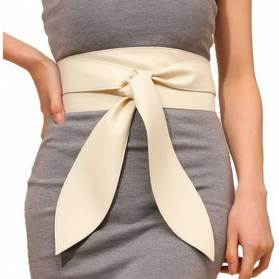 Waist Belt Black Wide Leather Corset Belt Fashion Wrap Waistband Accessories for Women