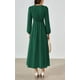 thumbnail image 2 of Vestido largo PRETTYGARDEN 2025 primavera manga larga con cuello en V para mujer, 2 of 8