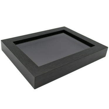 16x20 Shadow Box Frame Gray Stained Real Wood with a Black Acid-Free Backing 3/4" of Usuable Depth