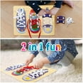 thumbnail image 4 of DIY Shoe Lace Tying Board - Learn to Tie Your Shoe Laces Wooden Puzzle Peg Board for Kids Ages 3 and Up  Shoe Lace Training Learning Activity Set, 4 of 7