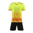 thumbnail image 2 of Delliss Boys' Two Piece Set V Neck Short Sleeve Top Elastic Waist Shorts Quick Dry Breathable Sweat Absorbing Sports Set 5-13 Years, 2 of 4