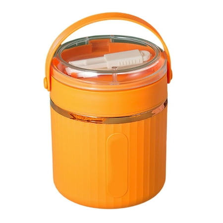 

FaLX Leakproof Breakfast Cup - 580ml Non-slip Handle Stainless Steel Office Worker Portable Insulated Breakfast Mug with Spoon Daily Use