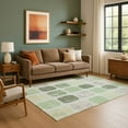 thumbnail image 7 of Addison Rugs Mayfield Premium Machine Washable Transitional Geometric Aloe Rectangle Rug, 9' x 12', 7 of 7