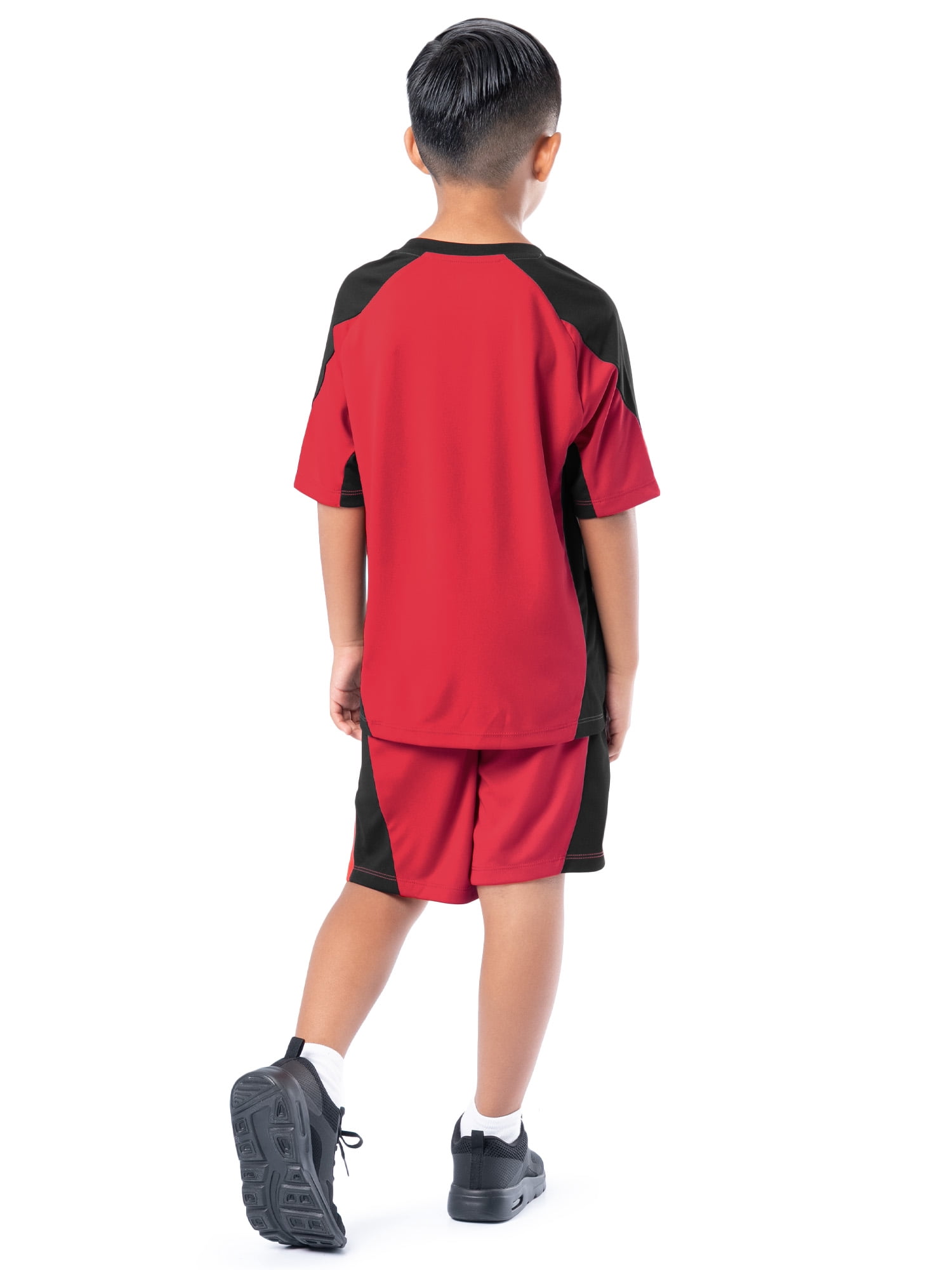 Athletic Works Boy's Active Sport Short Sleeve T-Shirt & Short Set, Sizes 4-18