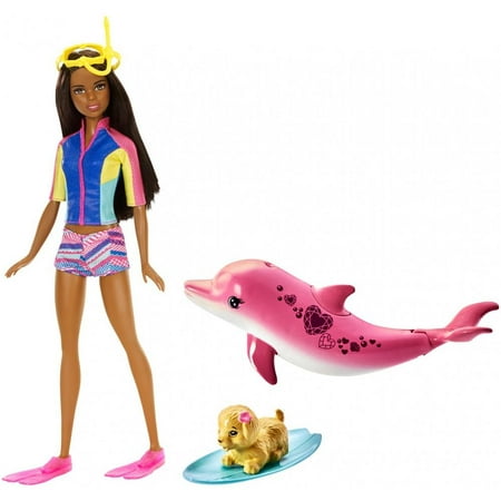 Barbie Dolphin Magic Barbie Doll with Snorkel Mask & Fins