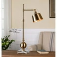 thumbnail image 2 of Uttermost Laton Contemporary Metal and Crystal Task Lamp in Brass, 2 of 3