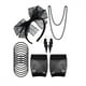 thumbnail image 1 of Jumpingount 1 Juego de disfraces de los años 80, ropa clásica clásica y práctica para mujer, ropa de estilo de encaje, ropa ornamental para adultos Accesorios de disfraces Negro Jumpingount AP009461-02, 1 of 6