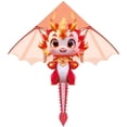 thumbnail image 1 of Large Dragon Kite - Realistic Dinosaur Design Flying Toy for Outdoor Fun, 1 of 8