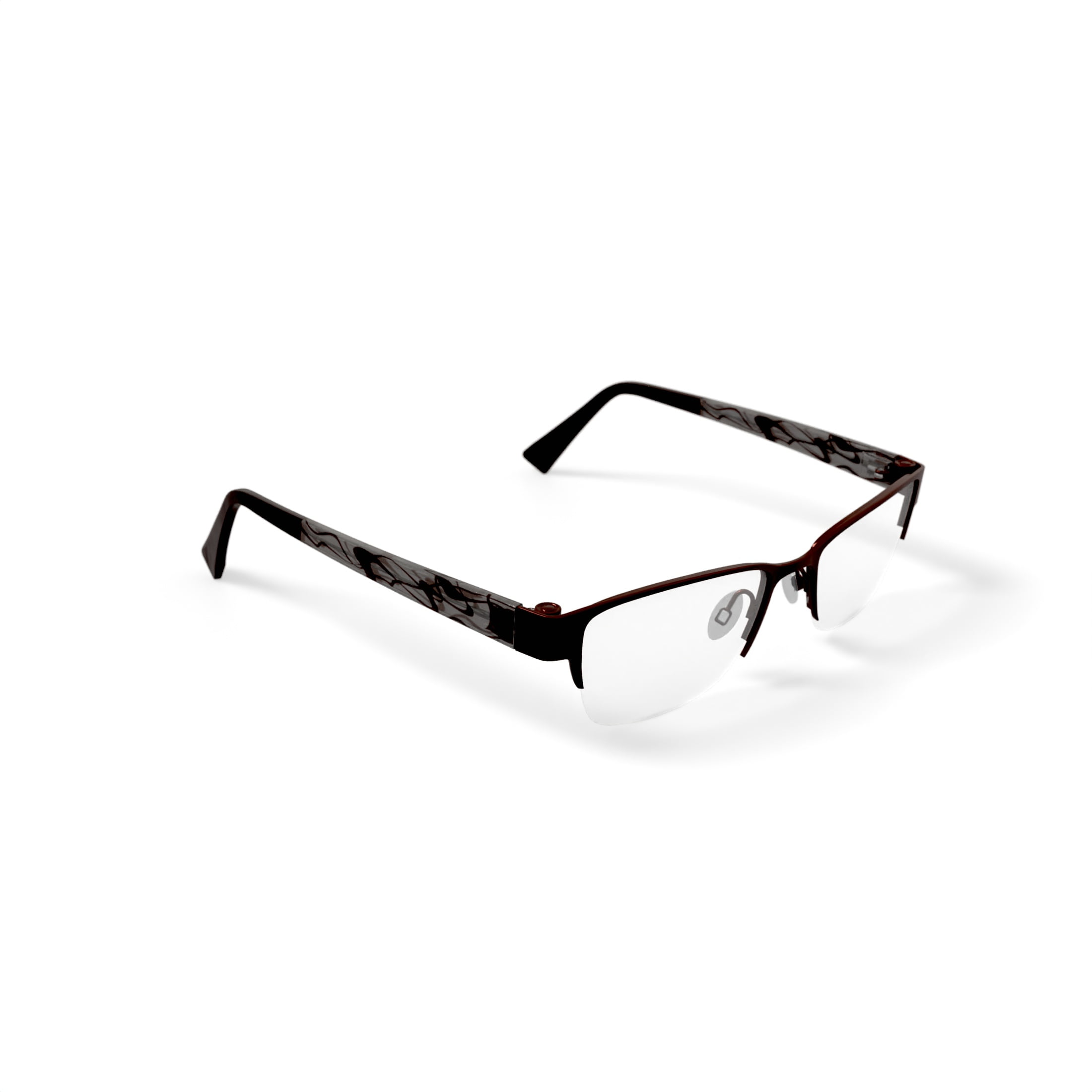 EasyClip Women’s EC326 Square Prescription Eyeglasses with Case, Red