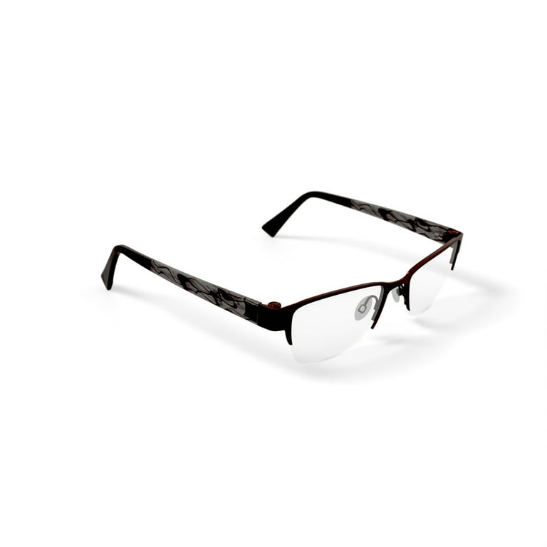 EasyClip Women's EC326 Square Prescription Eyeglasses with Case