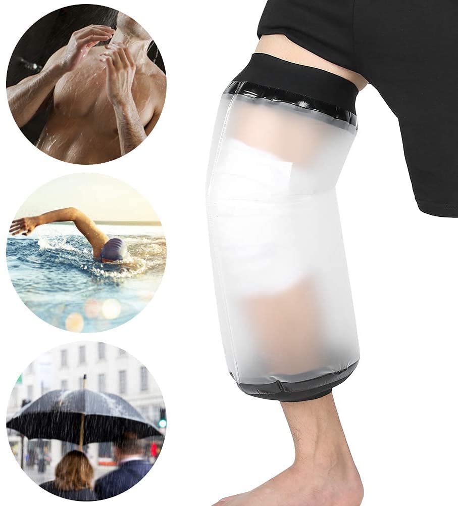 PILLYBALLA Waterproof Knee Cast Cover for Shower,Waterproof Knee Shower