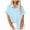 Z1-Light Blue, variant on vigerkar Womens Short Sleeve Button Down Shirts Stretch Oxford Shirts Cotton Dress Shirt Collared Blouse Formal Work Tunic Tops Light Blue, S