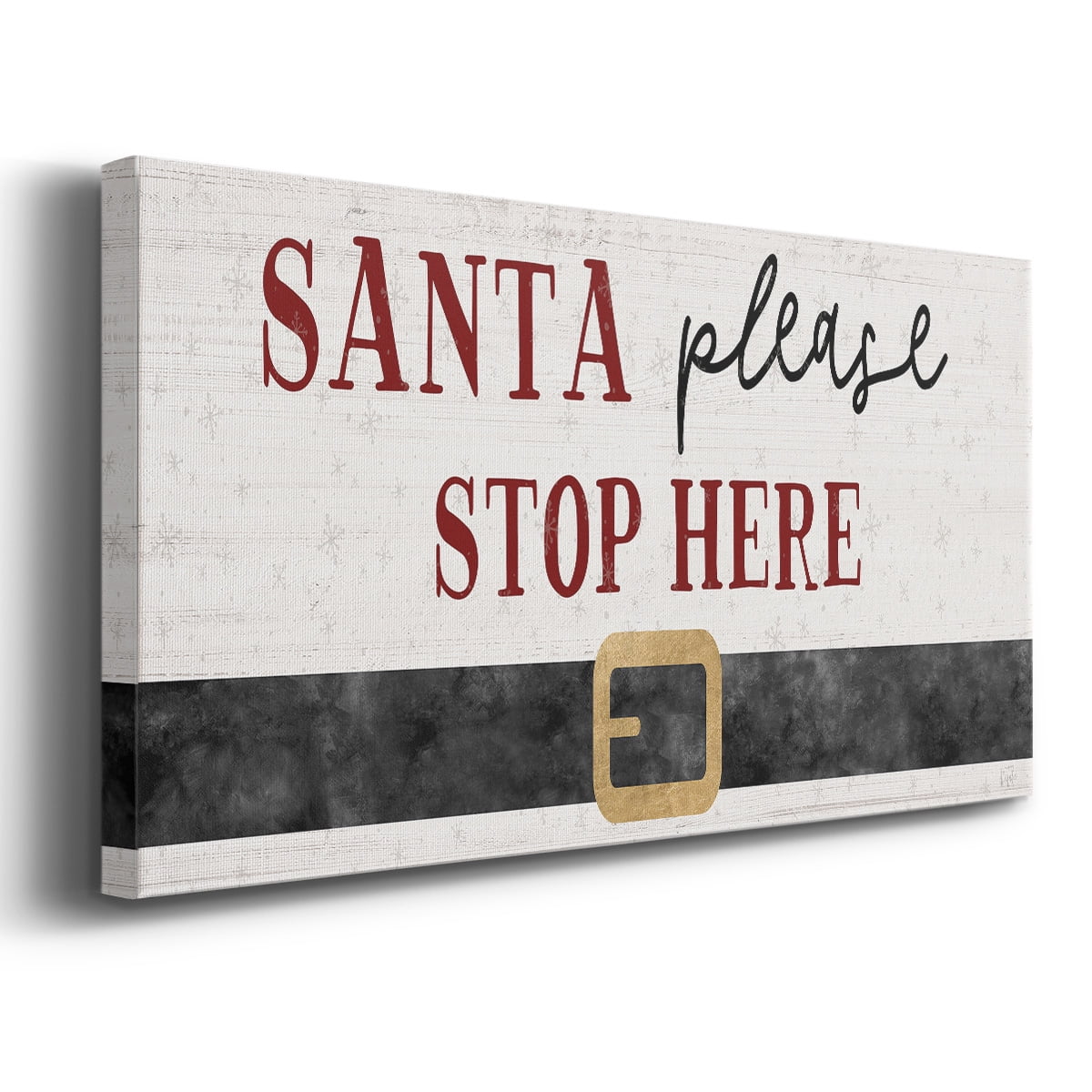 Santa Stop- Gallery Wrapped Canvas
