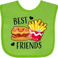 thumbnail image 3 of Inktastic Best Friends Burger and Fries Boys or Girls Baby Bib, 3 of 4