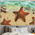 thumbnail image 2 of BCIIG Starfish Beach Waves Tapestry Wall Hanging Unique Style for Home Decor, Graphic Tapestries Art for Living Room Bedroom Apartment Farmhouse Dorm 50x40inch, 2 of 6
