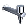 thumbnail image 1 of Robinet de Laveuse à 2 Sorties d'Eau, Bec Double pour Jardin et Extérieur, Plaqué Chrome, Caractéristiques Polyvalentes, 1 of 5