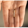 thumbnail image 3 of vylahjewellery Unique Marquise and Round Diamond Eternity Engagement Band for Women 10K Vermeil Yellow Gold Anniversary Rings Moissanite Wedding Ring, 3 of 7