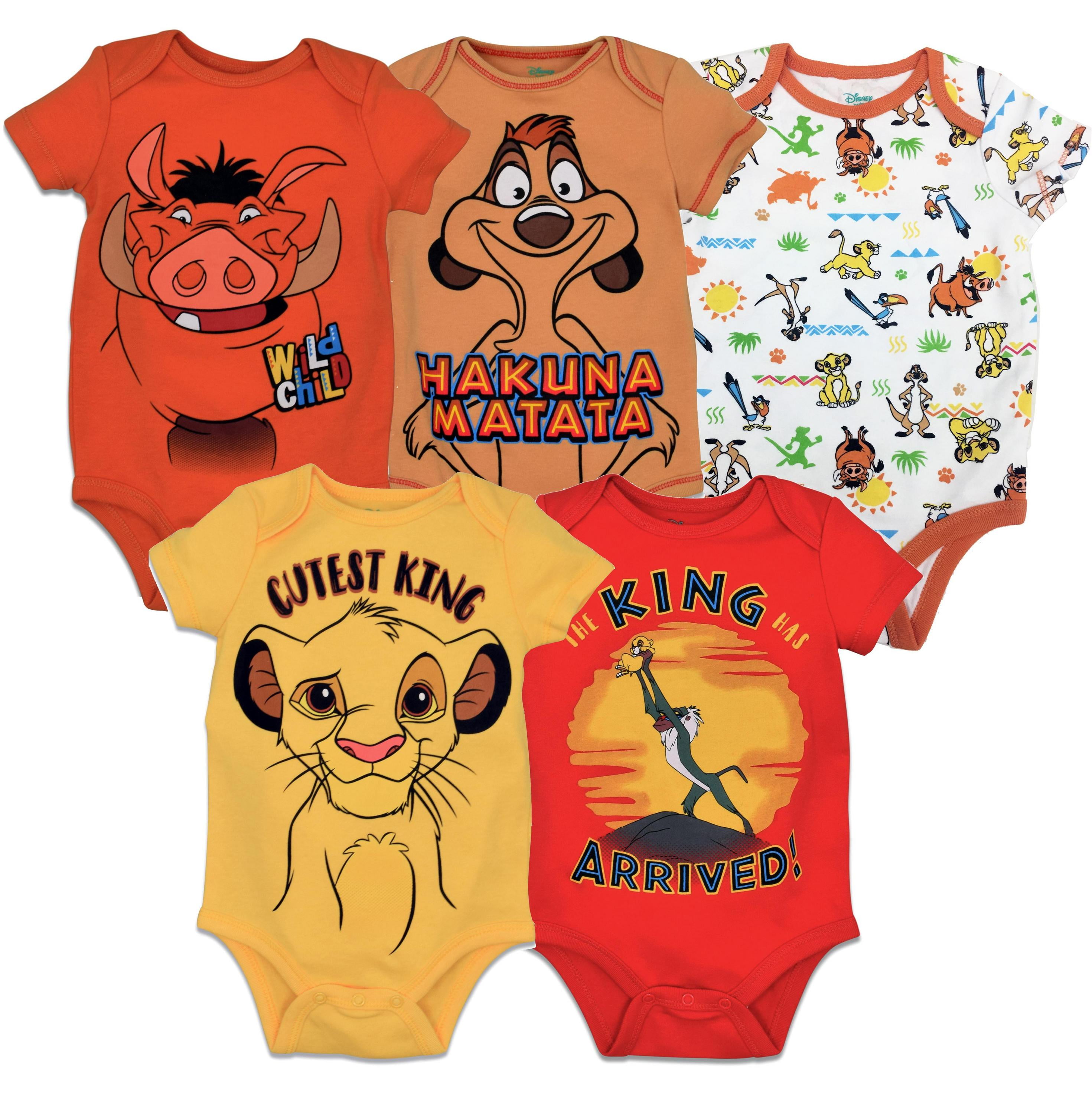 Disney Lion King Simba Timon Pumbaa Future King Shirt Shorts Set 6-9 Months 