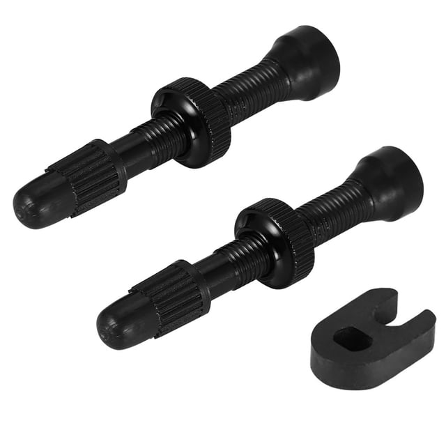 Soidarity De válvulas sin cámara de montaña, aleación de carretera, núcleo de goma de cobre, boquilla de vacío resistente al desgaste, accesorios Ciclismo Negro 58 mm Soidarity OD000751-04