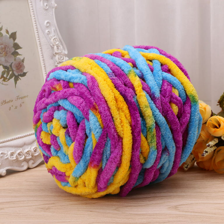 100g/1ball Soft Cotton Hand Knitting Yarn Chunky Woven Bulky Crochet  Worested 