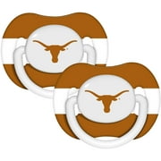 NCAA Baby Pacifiers, 2pk, Texas Longhorns