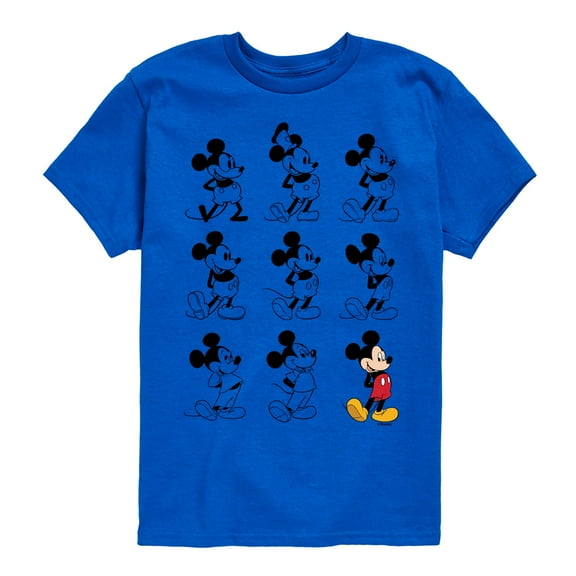 Mickey & Friends - Mickey Mouse Evolution - Toddler And Youth Short Sleeve Graphic T-Shirt