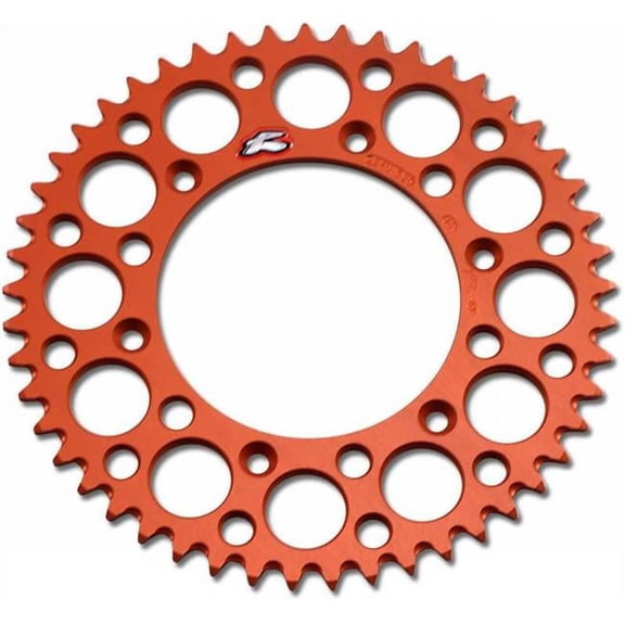 Renthal 49 Tooth Orange Ultralight Rear Sprocket (224U-520-49GPOR)