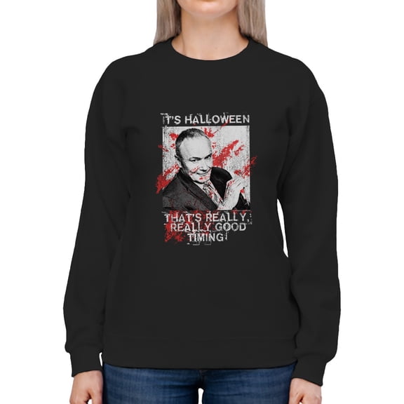Really Good Halloween Timing Sweatshirt Women The Office, Female XX-Large
