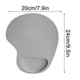 thumbnail image 3 of HCBY Mouse Pad with Wrist Support, Ergonomic Gel Wrist Rest Mouse Mat, Non-Slip Neoprene Base Pad, Smooth Tracking EVA Surface Mat for Office Gaming Laptop Use, 3 of 5