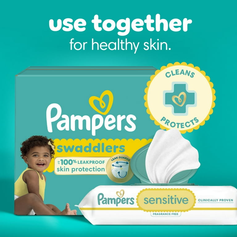 Pampers Sensitive Baby Wipes, 8-Pack, 672 Count, Dermatologist