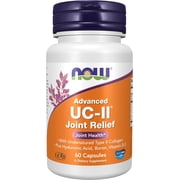 NOW Foods Supplements, UC-II Advanced Joint Relief with Undenatured Type II Collagen, plus Hyaluronic Acid, Boron, Vitamin D-3, 60 Veg Capsules