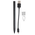 thumbnail image 2 of Touch Screen Pen, Interchangeable Nib Anti Touch Function MPP 2.0 Technology 4096  Pressure Sensitivity Tablet Stylus Pen  for Tablet PC Black,Silver, 2 of 8