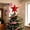 Red, variant on Luckky 4th of July Tree Top Star,5.9'' Patriotic Star Tree Topper,USA 250th Anniversary Decorations Glitter Plastic Star,Red White Blue Patriotic Decoration for Home Table Desk Door Shelf
