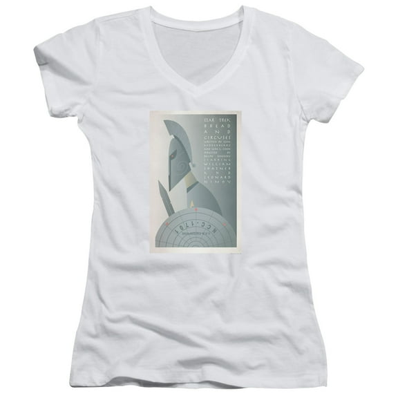 Star Trek Tos Episode 54 Junior Women's V-Neck T-Shirt White