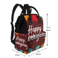 thumbnail image 2 of Gaeub Happy Thanksgiving Print Mummy Diaper Bag Backpack,Durable Maternity Baby Nappy Casual Shoulder Bags,Travel Hiking Outdoor Pack, 2 of 6
