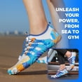 thumbnail image 5 of AUXDIQ Water Shoes Women Men Quick Dry Aqua Shoes Barefoot Beach Swim Shoes, White, 6.5 US, 5 of 6